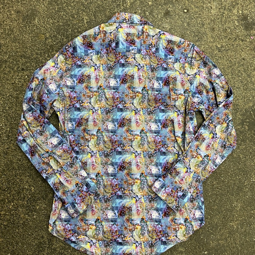 Robert Graham Multicolored Button Down Long Sleev… - image 8